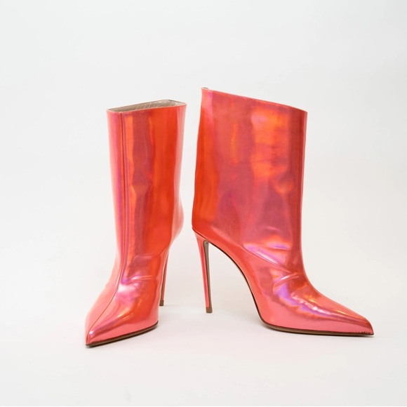 Alexander Vauthier coral metallic ankle booties - Picture 2 of 9